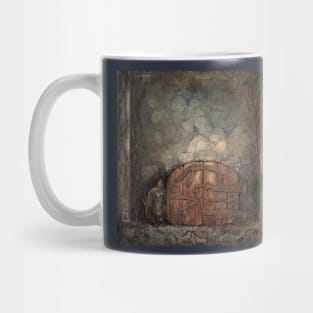 Gnome, Red Door - Illustration by John Bauer Mug